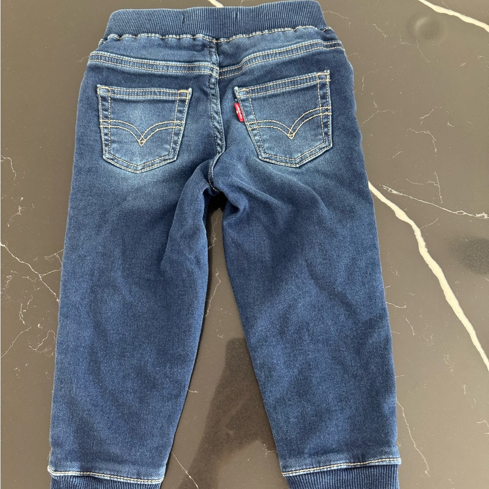 Levi's Navy Knit Jogger Pants - Picture 4 of 4